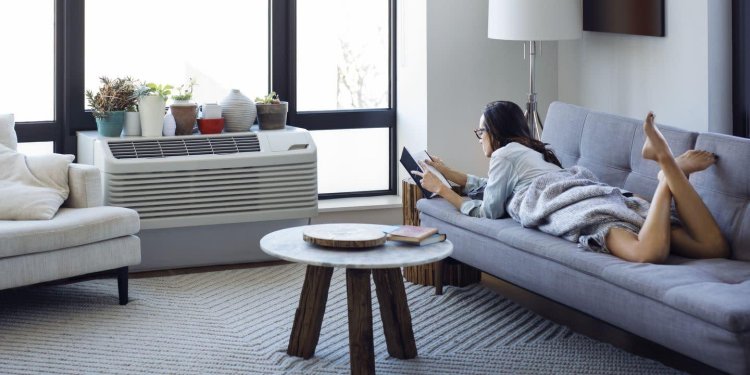 Air conditioner with an open window