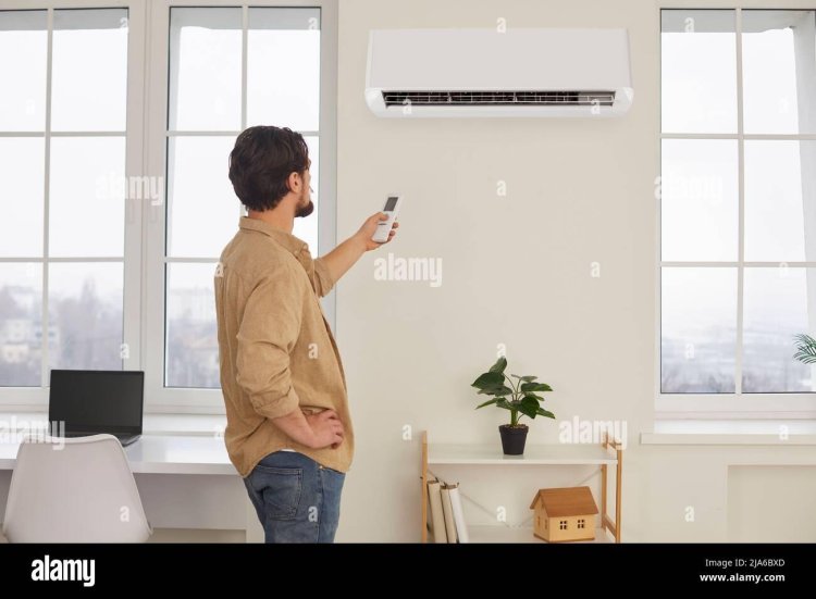 A person includes air conditioning