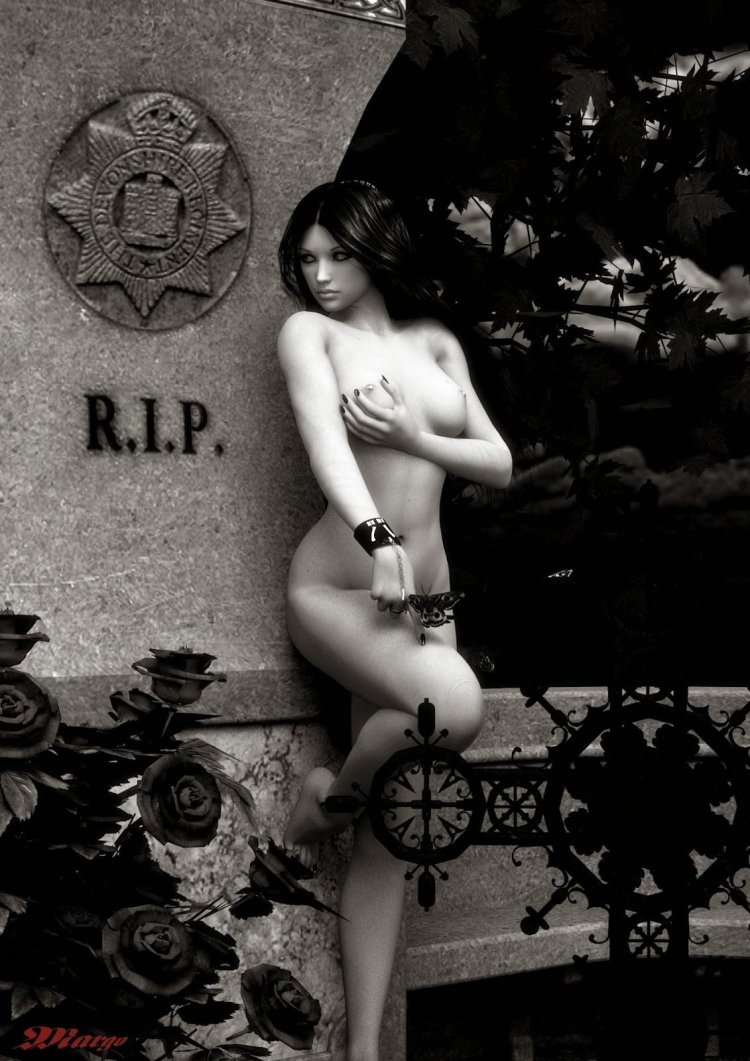 Photography Nude in Gothic style