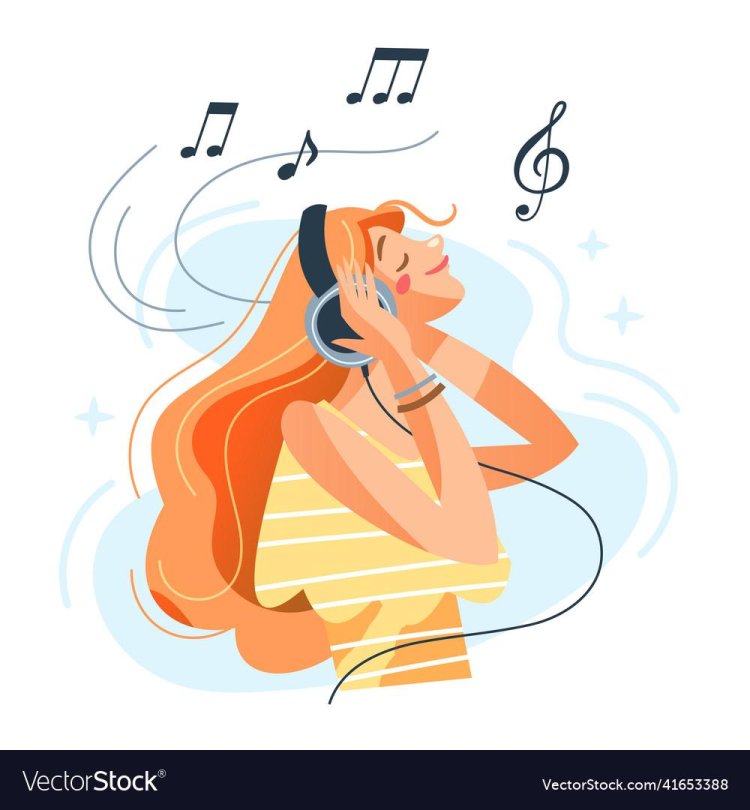 Listen to the music vector