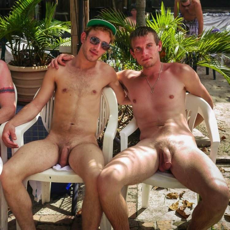 Naked Russian guys on the beach