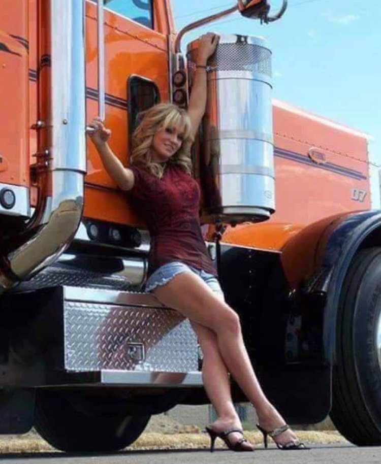 Beautiful girls and trucks