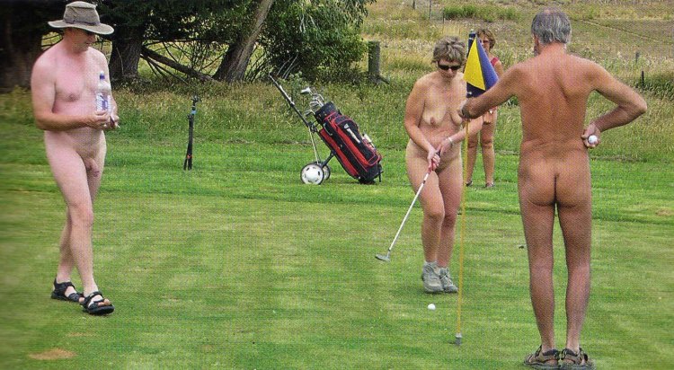 Naked women from golf