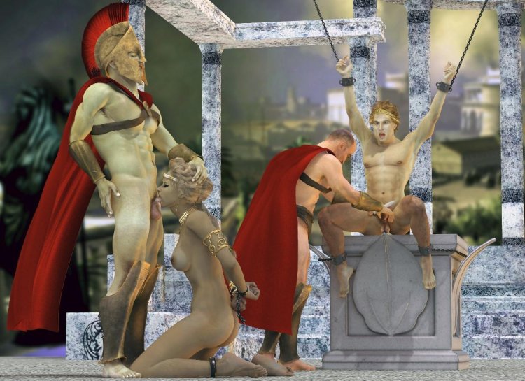 Naked Slaves in ancient Rome BDSM