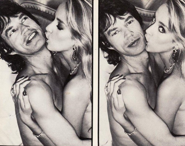 Jerry Hall and Mick Jagger