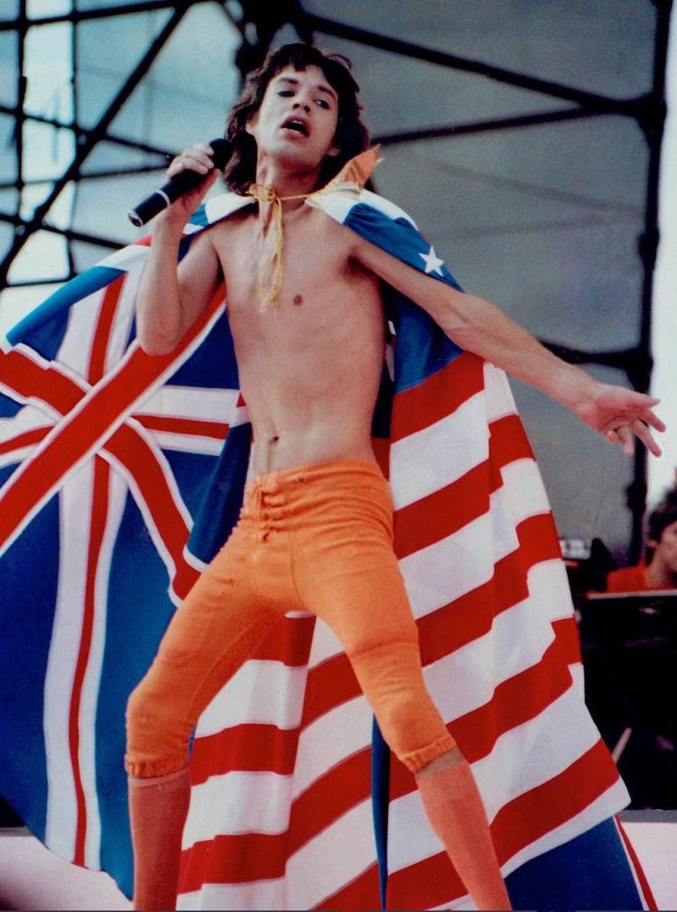 The Rolling Stones Mick Jagger and Mic Jugeres