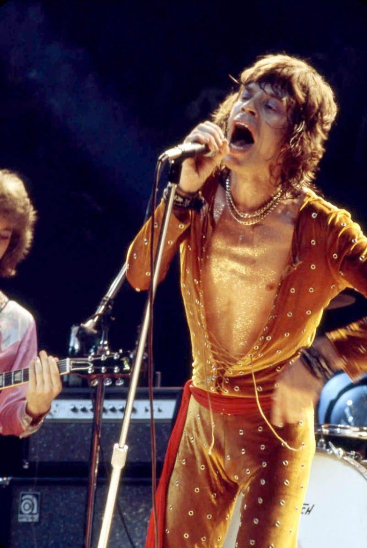 Mick Jagger on stage