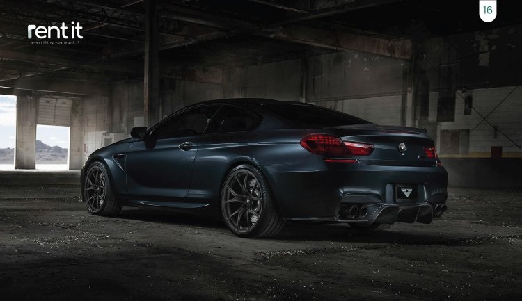 BMW m6 Gran Coupe Black Matte