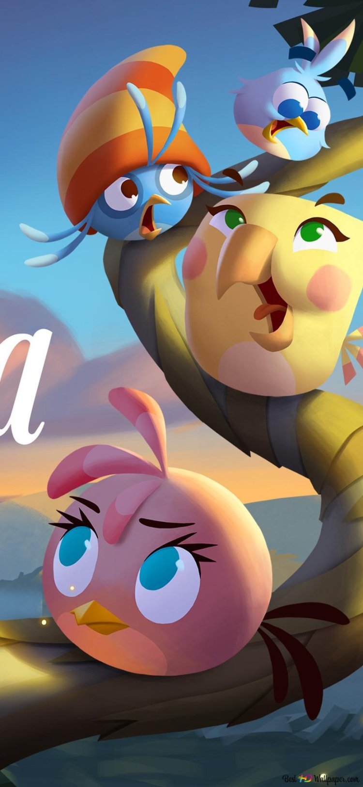 Angry Birds Stella Swan with microphone