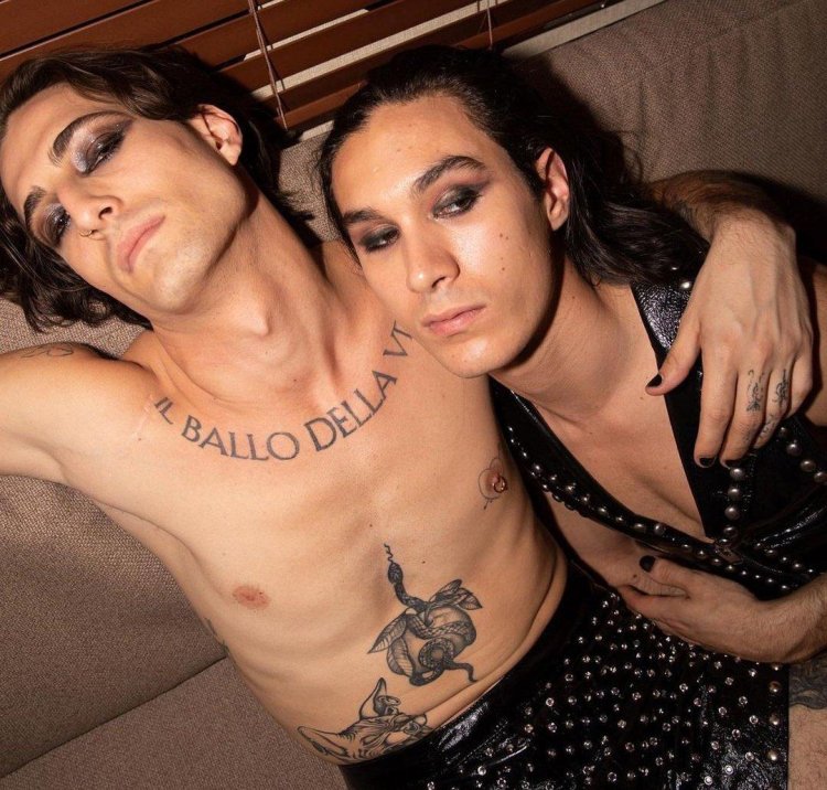 Damiano David and Georgia Soleri