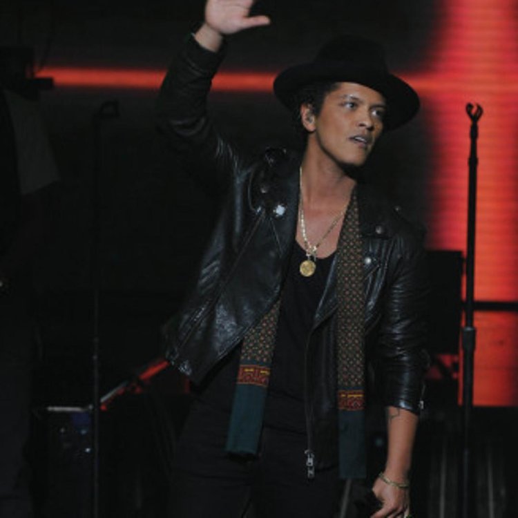 Bruno Mars at the concert