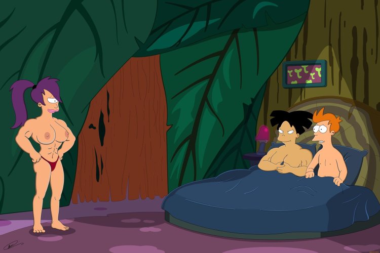 Futurama Naked Amy and Fry