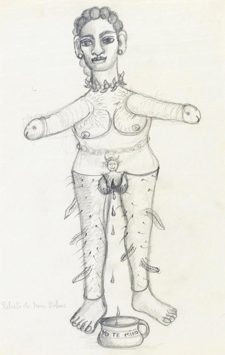 Erotic paintings by Frida Kalo