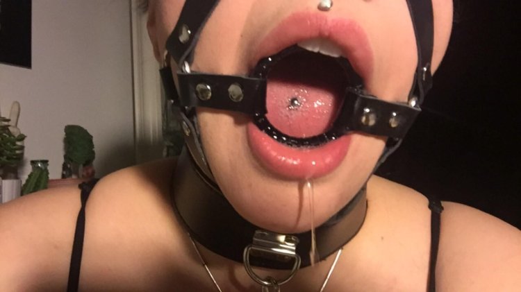 Gag Ring Masturbation