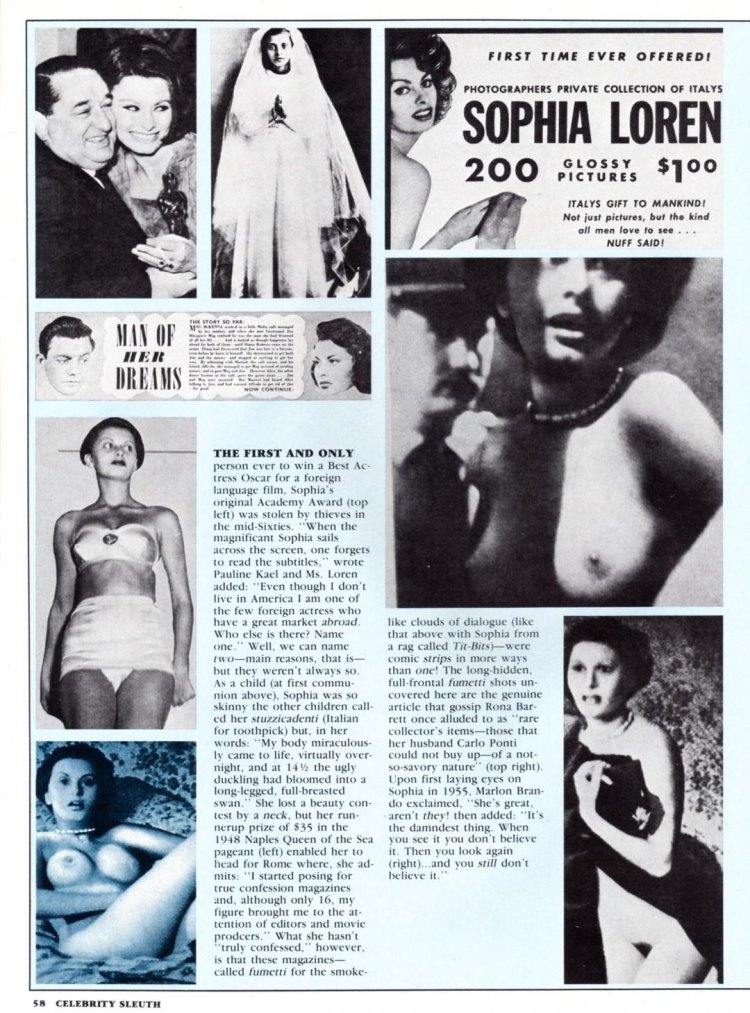 Erotic films with Sophia Loren