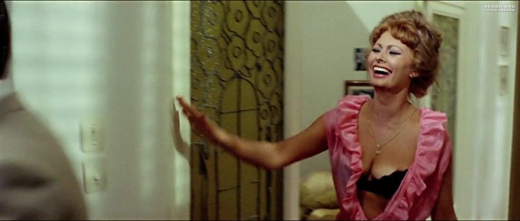 Sophie Loren in the film yesterday tomorrow