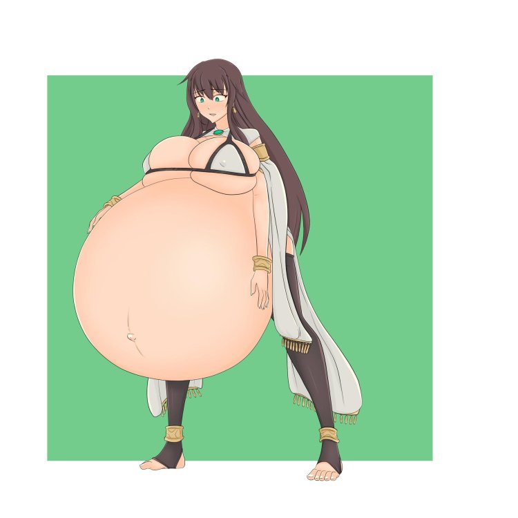 Huge breasts lactation belly Hyper ready to Pop