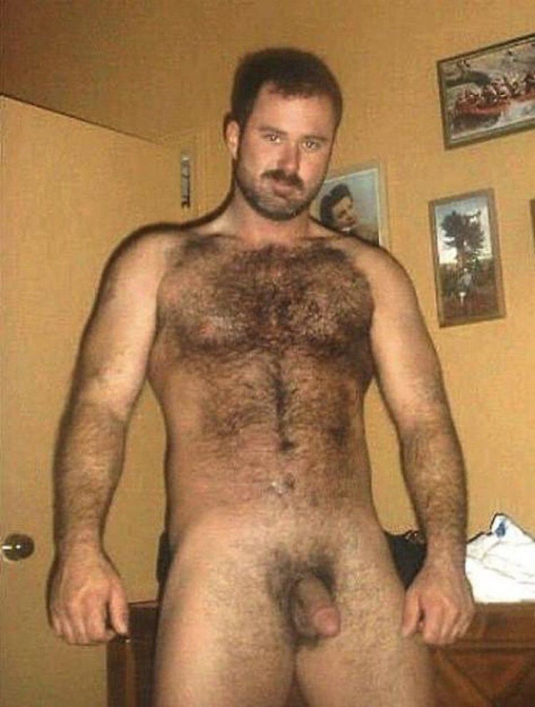 Hairy men without panties