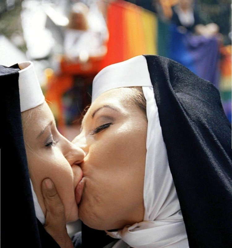 Beautiful nun Lesbian