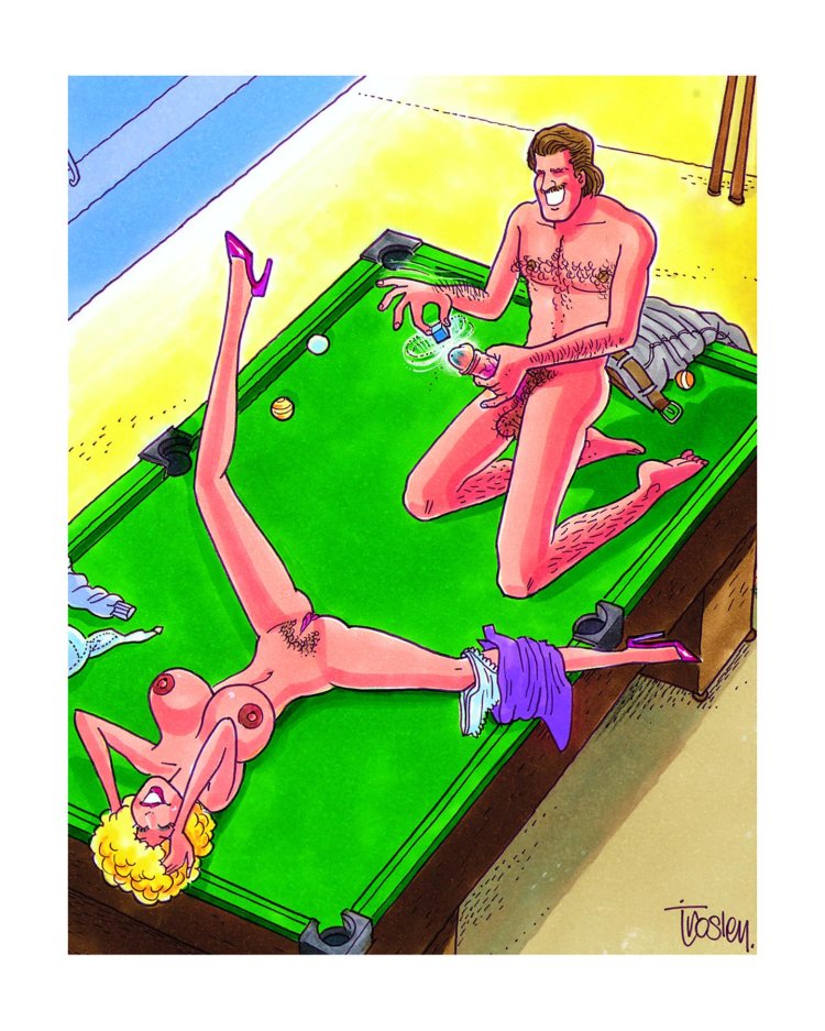 Funny erotic drawings from the Hustler magazine