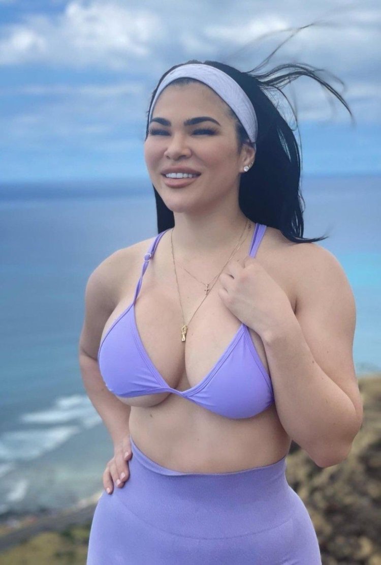 Rachel Ostovich in a swimsuit