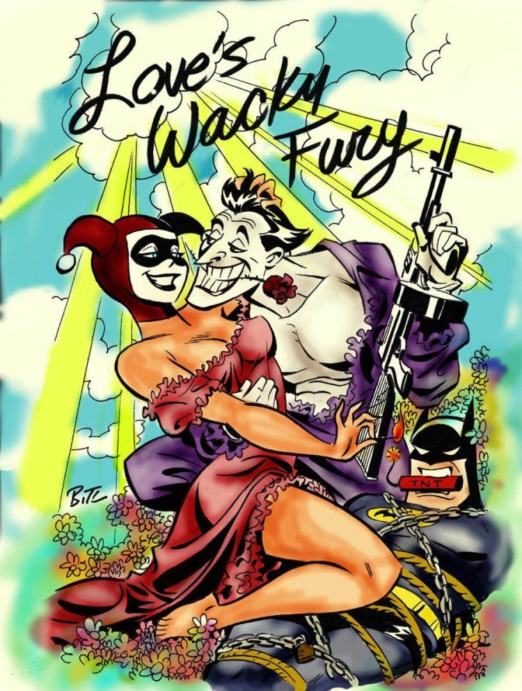 Batman Mad Love Covers in Bruce Timm