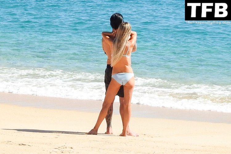 Christina Love on the beach