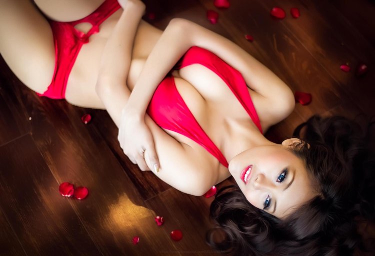 Scarlett Jane Red Lingerie