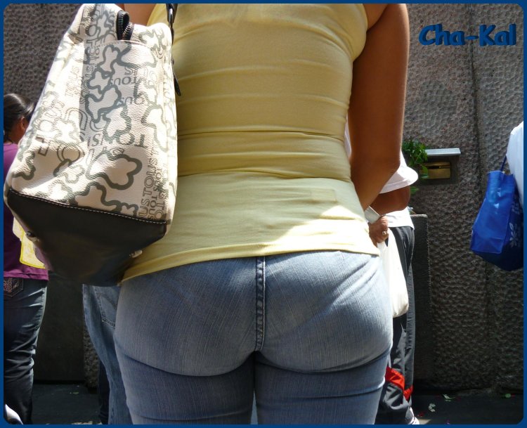 Visible Line of Panties Photo