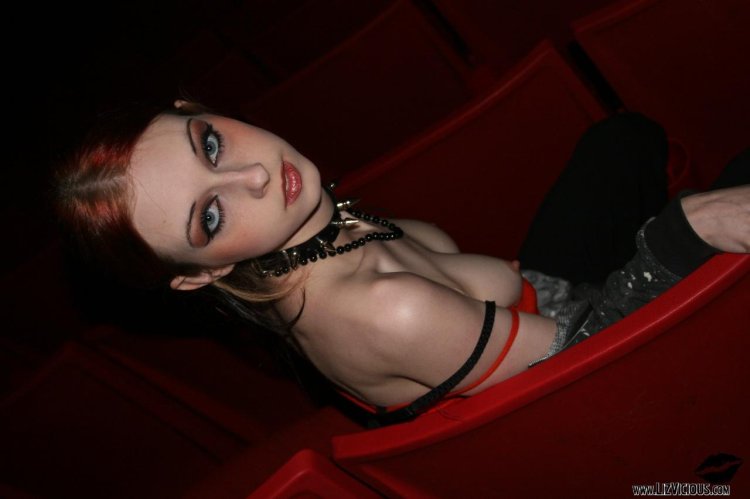 Liz Vicious Naked isolation on nipples