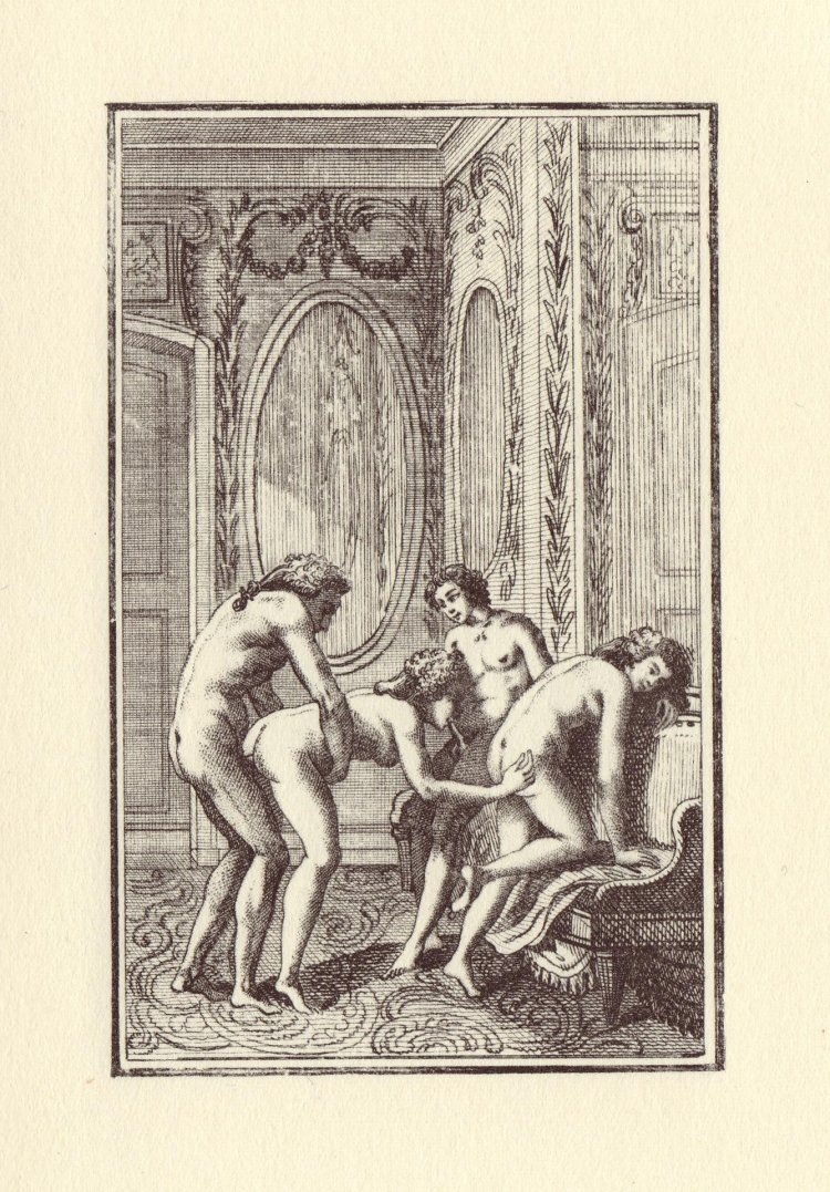 French erotic engraving of the 18th century - TERESE