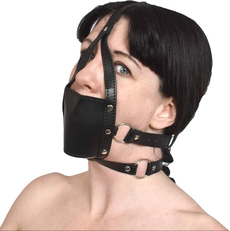 Heavy male bondage gag Muzzle