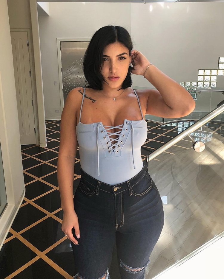 Alyssa Sorto in a dress