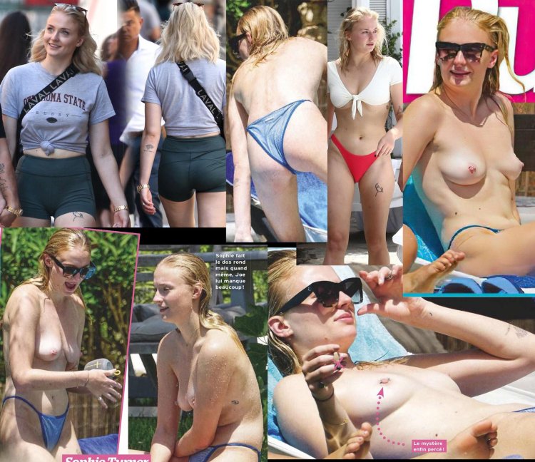 Sophie Turner Topless on Ibiza