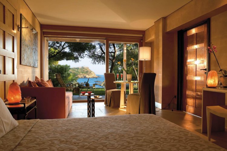 Bungalow with views of the sea in Greece