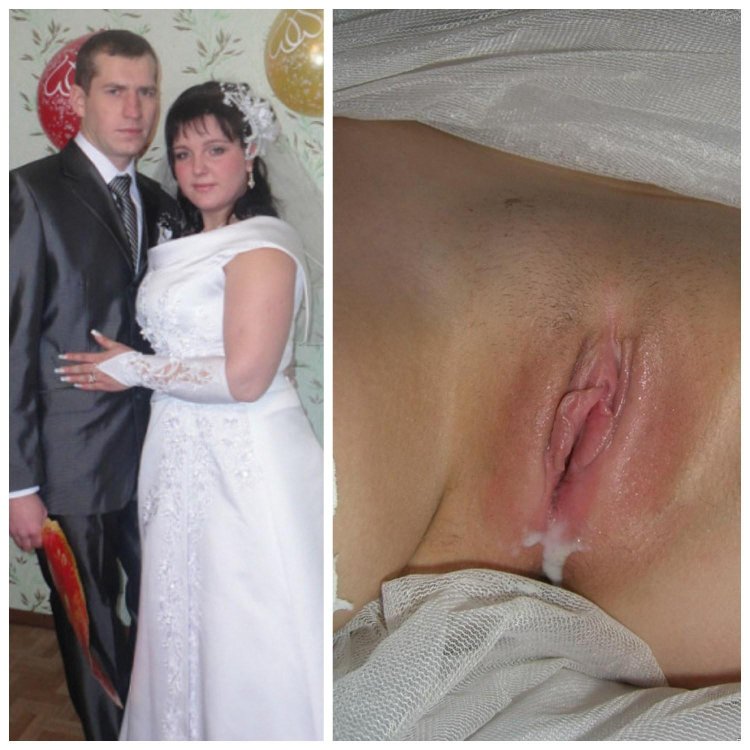 Dressed and shattered married couples