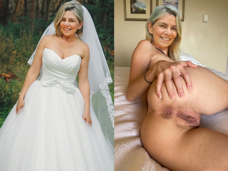 The brides dressed and undressed