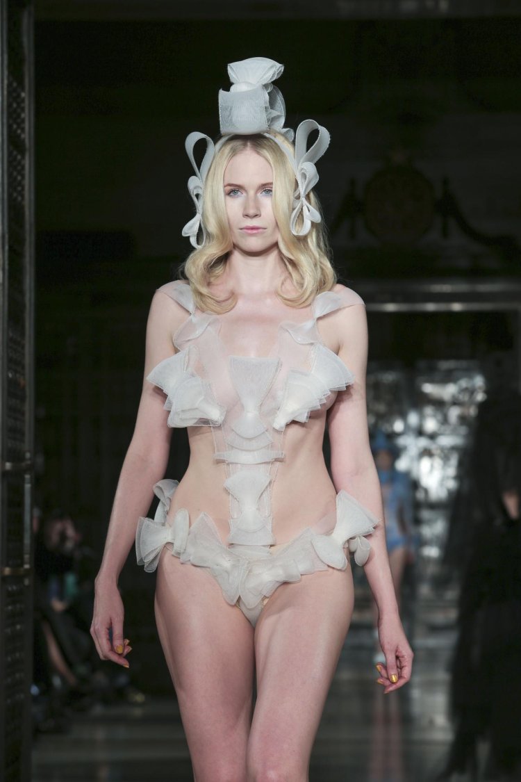 Pam Hogg Models in Transparent Clothing