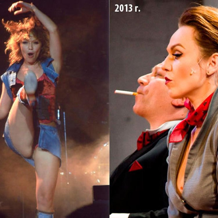 Albina Dzhanabaeva in the play bad habit