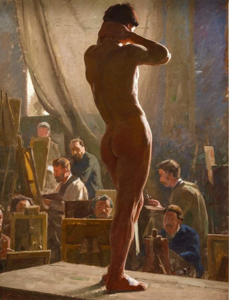 Naked men in art