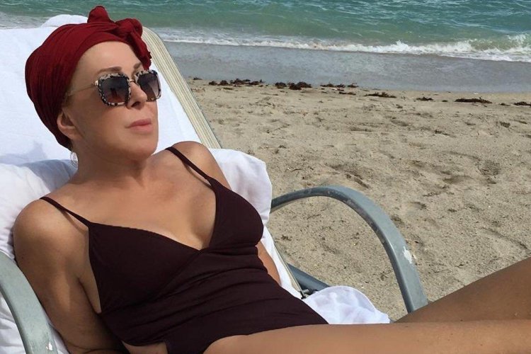 Uspenskaya in a swimsuit