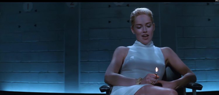 Basic Instinct 1992 Scene with Sharon Stone