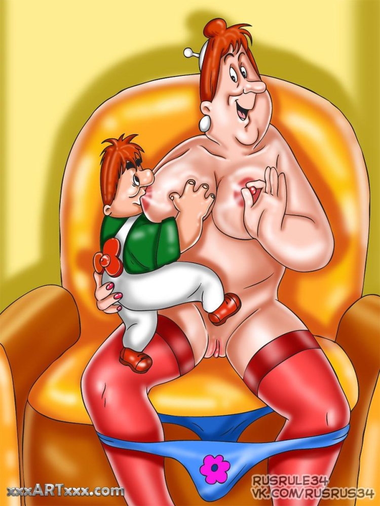 Baby and Carlson Erotic cartoon