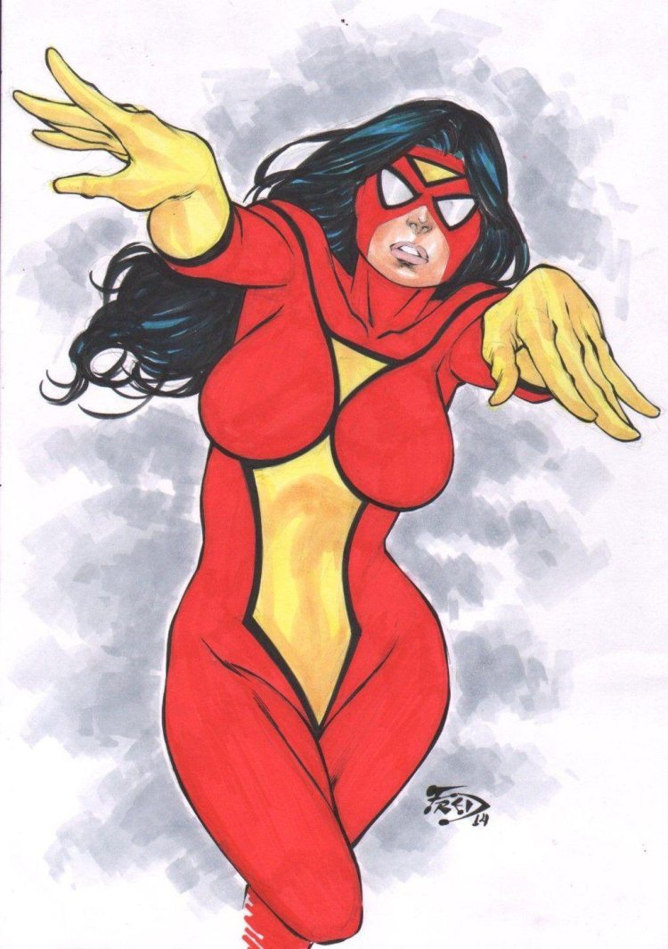 Spider Wumen with big tits naked