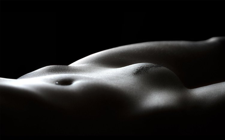 Beautiful female body nude