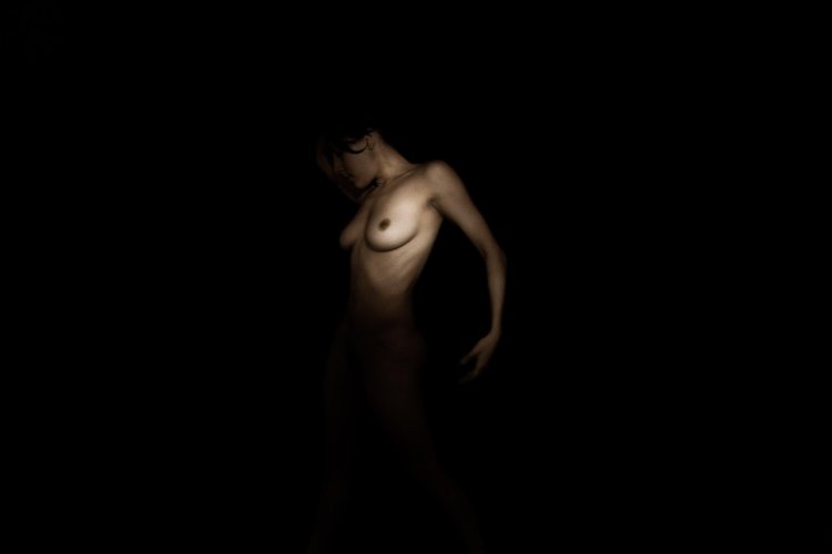 Naked women in the twilight