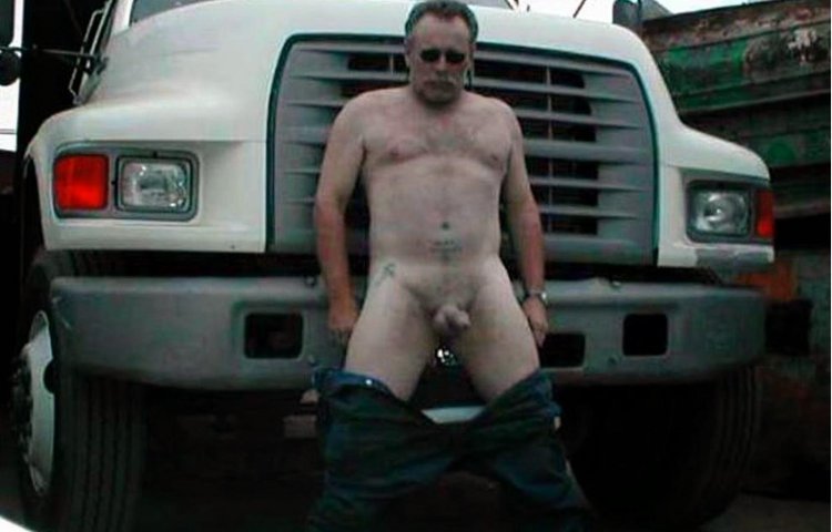 Naked truck driver