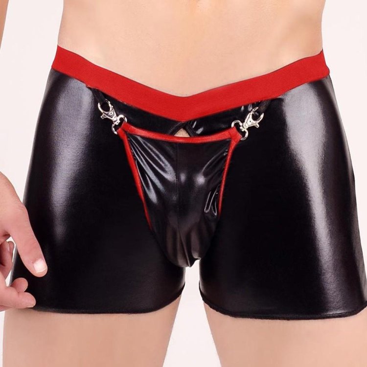 Leather panties Men
