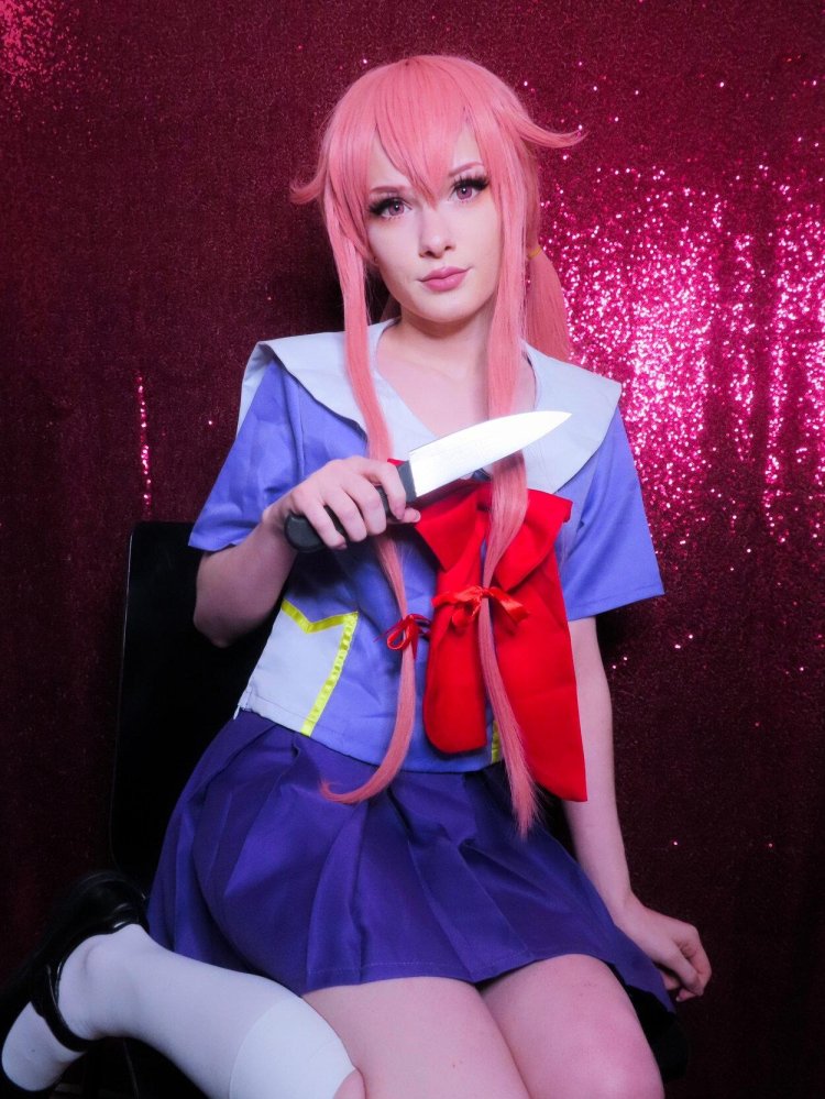 Yuno gasai in the lower Lingerie