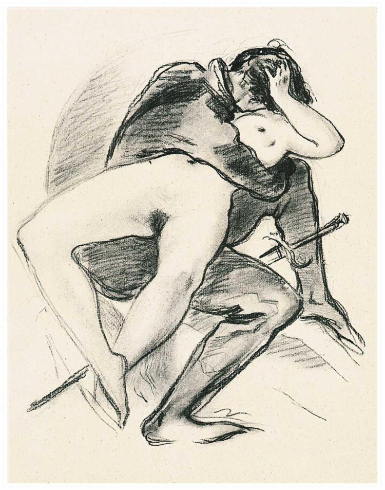 Erotic sketches of artists